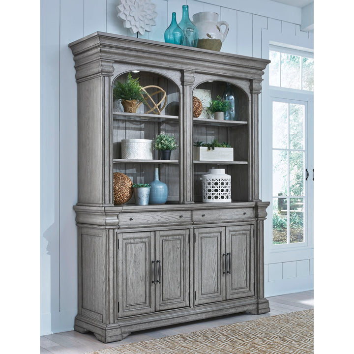 Madison Ridge Server and Hutch - AmericanHomeFurniture