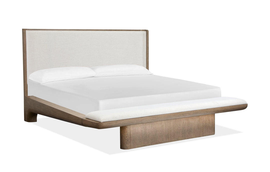 Thorne Amber Brown California King Upholstered Platform Bed - B6593-70
