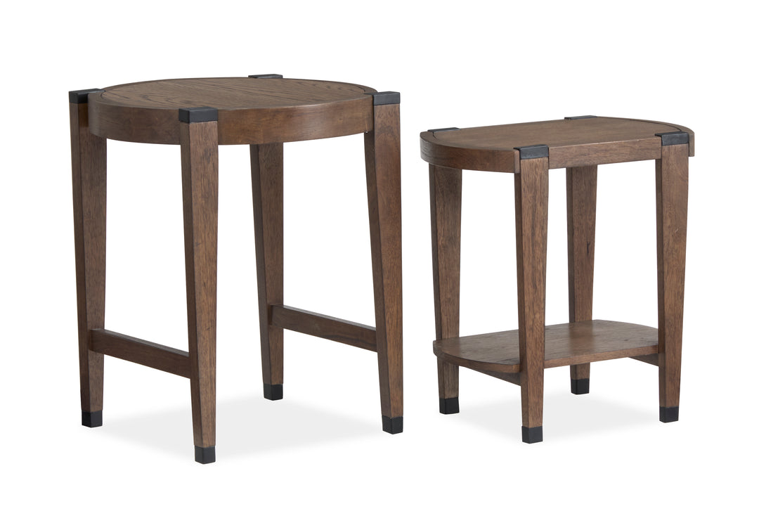 Kaysen Wallaby And Matte Black Nesting End Table - T5817-12