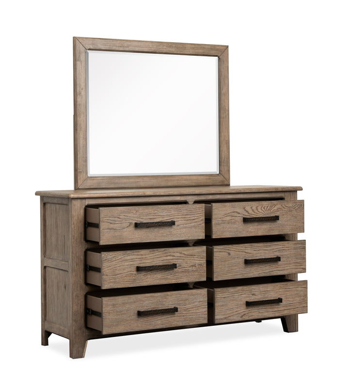 Claremont Smokey Taupe Dresser With Landscape Mirror - B5942-2240