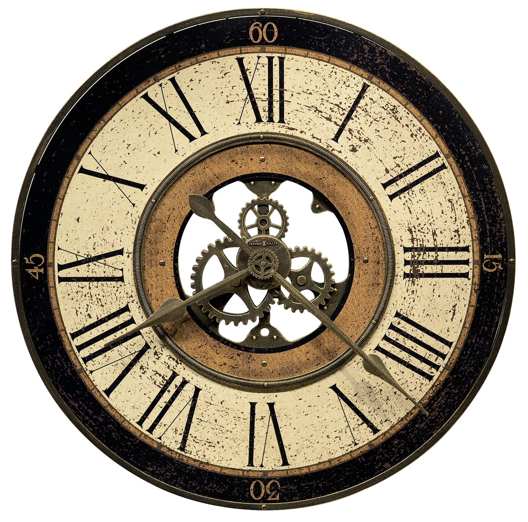 American Home Furniture | Howard Miller - Brass Works Wall Clock