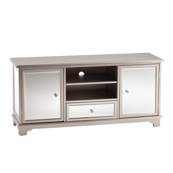 American Home Furniture | SEI Furniture - Mirage Mirrored TV Stand