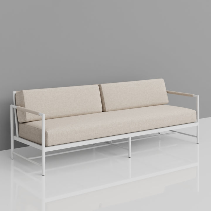 Sabbia Sofa in Dupione Celeste, No Welt