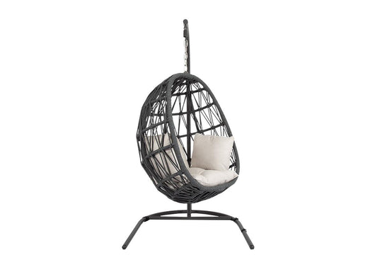 American Home Furniture Sunset West Sunset West Milano Hanging Chair in Echo Ash w/ Self Welt