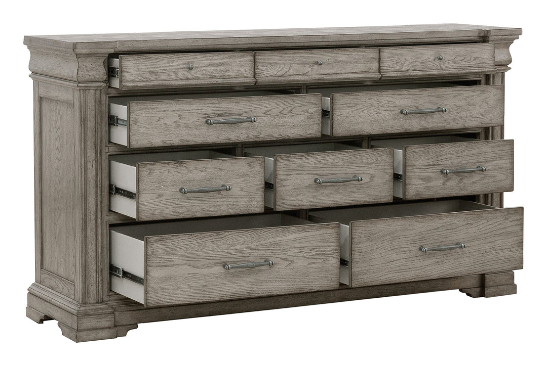 Madison Ridge Heritage Taupe 10 Drawer Dresser - P091100