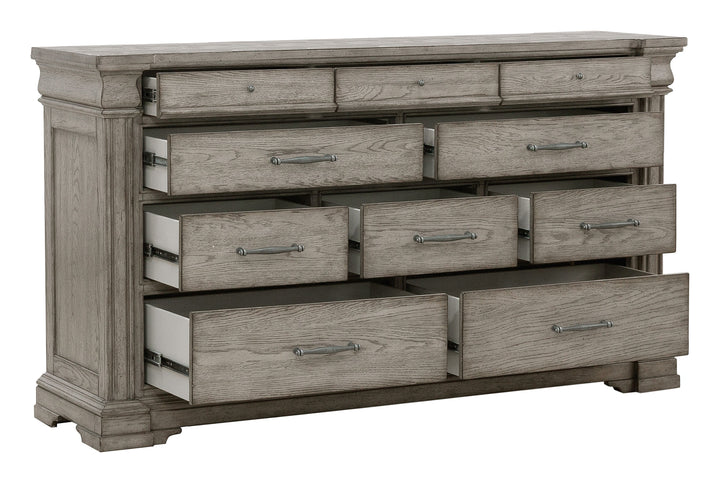 Madison Ridge Heritage Taupe 10 Drawer Dresser - P091100
