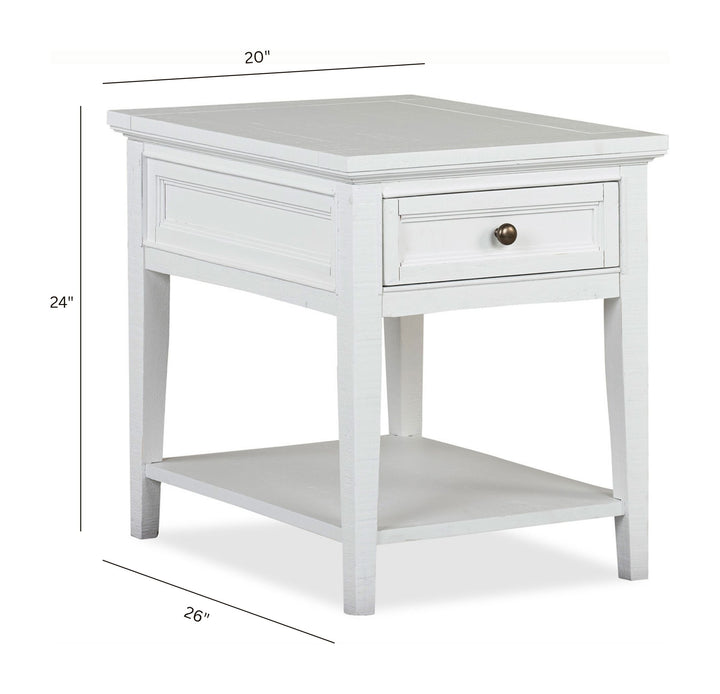 Heron Cove Chalk White Rectangular End Table - T4400-03