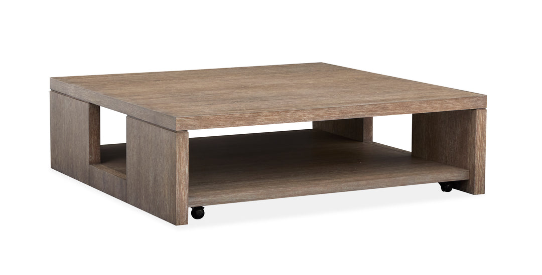 Conway Spiced Brown Square Cocktail Table With Casters - T6315-41