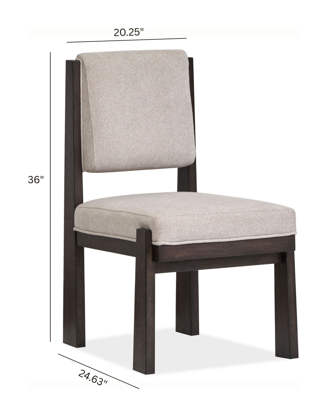 Tauren Coffee Bean Upholstered Side Chair - Set of 2 - D6434-63