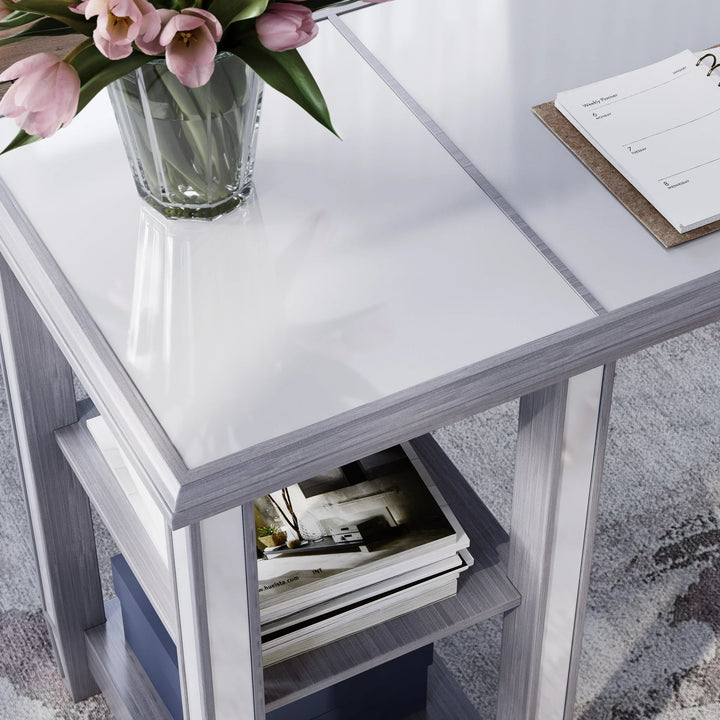 Wedlyn Office Desk with Shelves - AmericanHomeFurniture