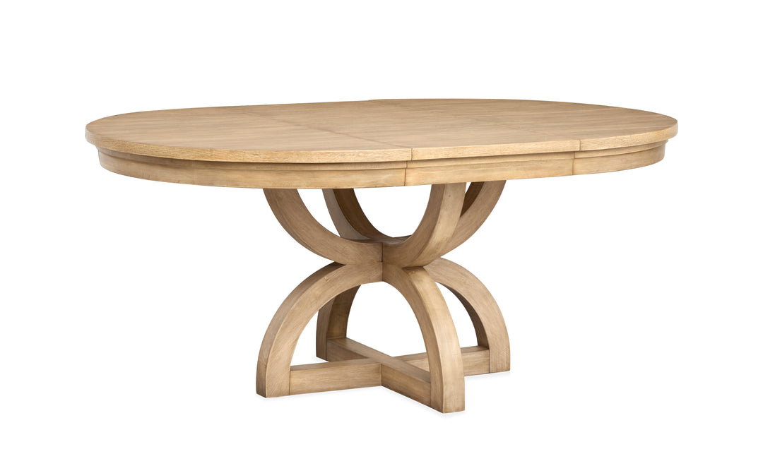 Coventry Honey Maple Extendable 48" Round Dining Table - D6480-22