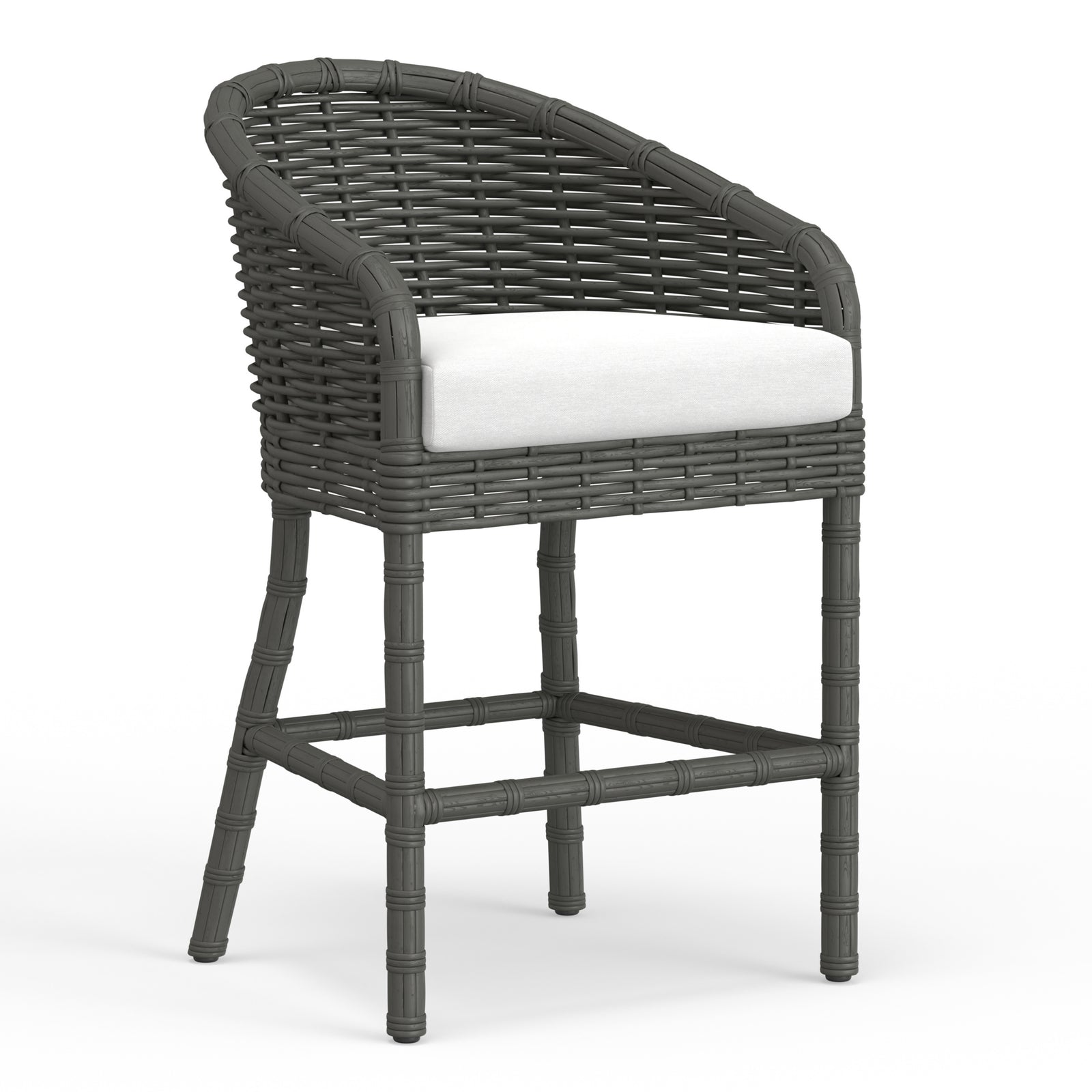 Cabo Barstool in Soothe Pearl w/ Flange Welt