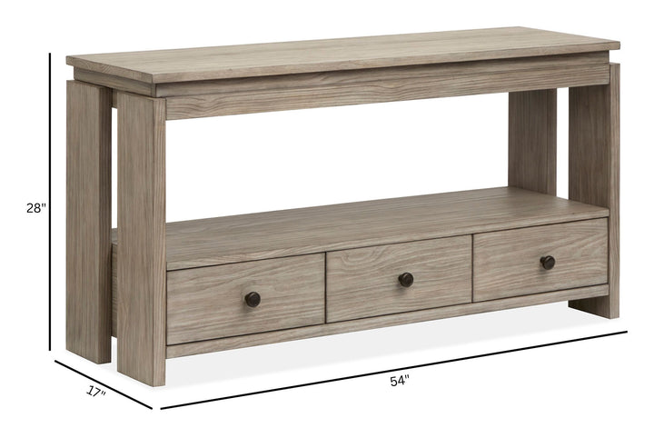 Conrad Stone Harbor Grey Rectangular Sofa Table - T5865-73