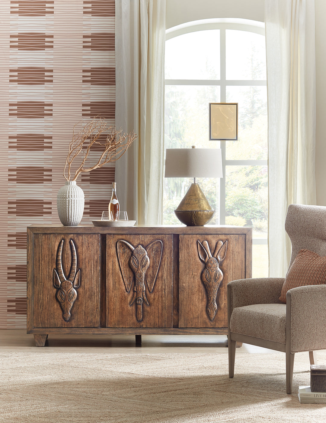 American Home Furniture | Hooker Furniture - Commerce & Market Safari Credenza