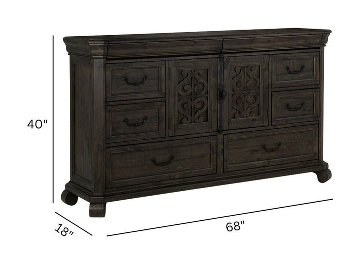 Bellamy Peppercorn Drawer Dresser - B2491-20