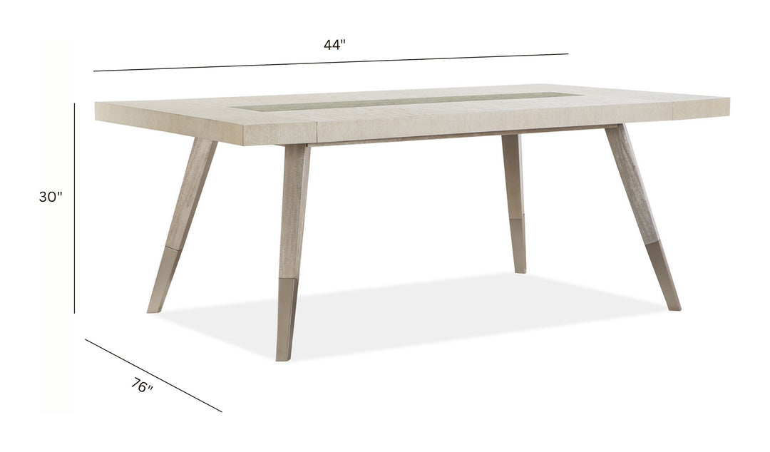 Lenox Acadia White Extendable Rectangular Dining Table - D5490-20
