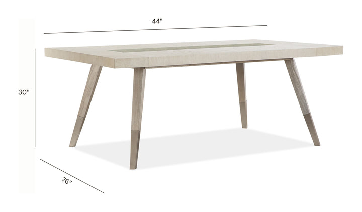 Lenox Acadia White Extendable Rectangular Dining Table - D5490-20