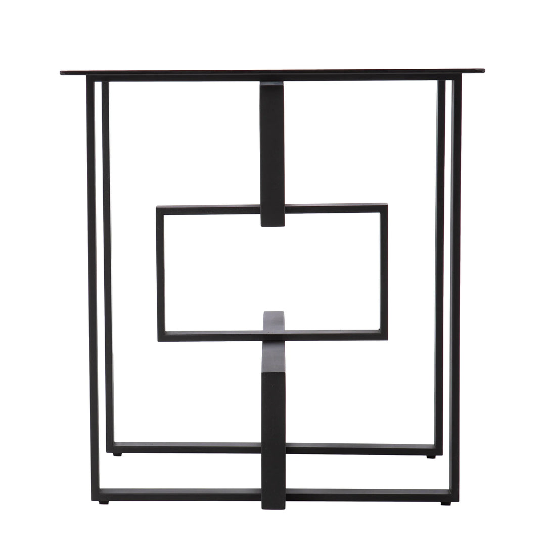 Clanlin Glass-Top Accent Table - AmericanHomeFurniture