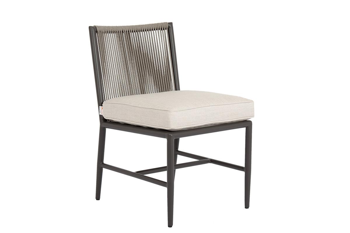Sunset West Pietra Armless Dining Chair in Echo Ash, No Welt OUTDOOR DINING CHAIRS