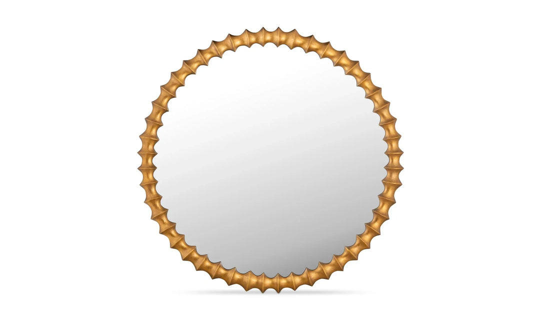 Whitby Mirror Aged Brass - AmericanHomeFurniture