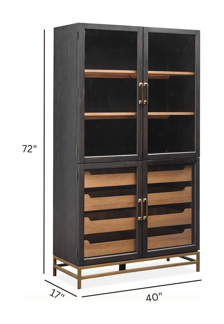 Lindon Coffee Bean Two Tone Cabinet - D5570-01B