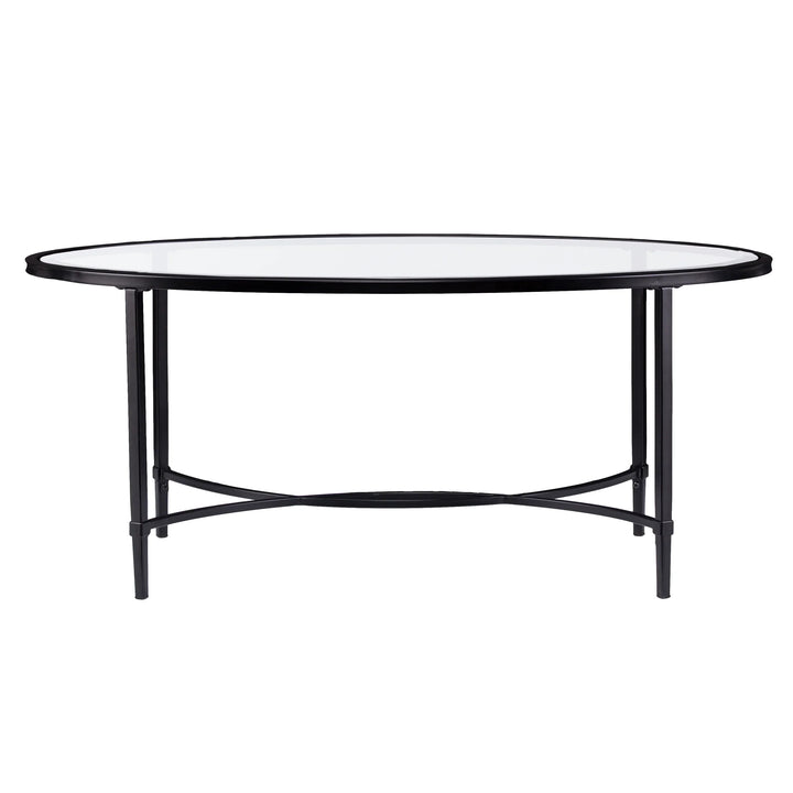 Quinton Oval Coffee Table - AmericanHomeFurniture