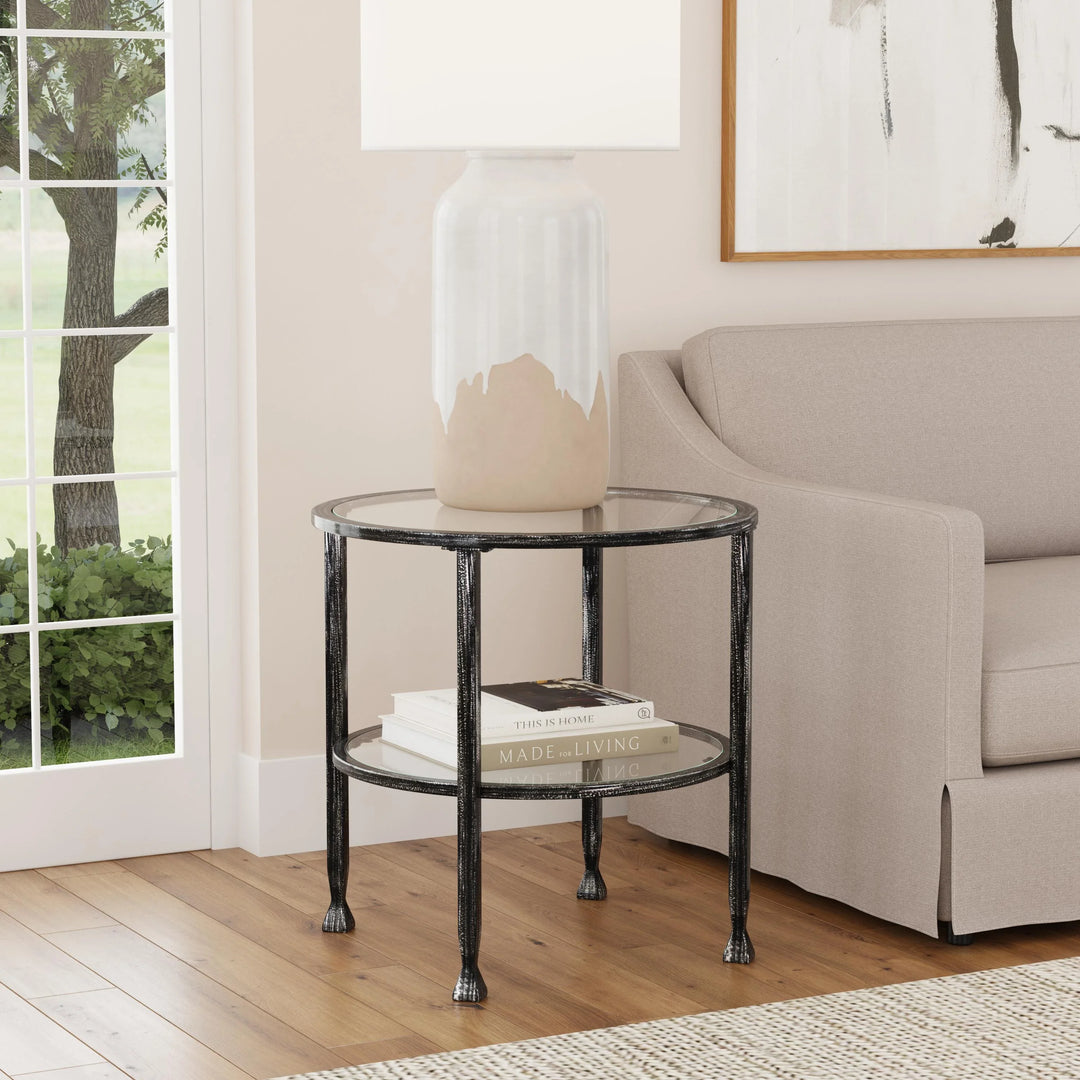 Jaymes Round Side Table - AmericanHomeFurniture