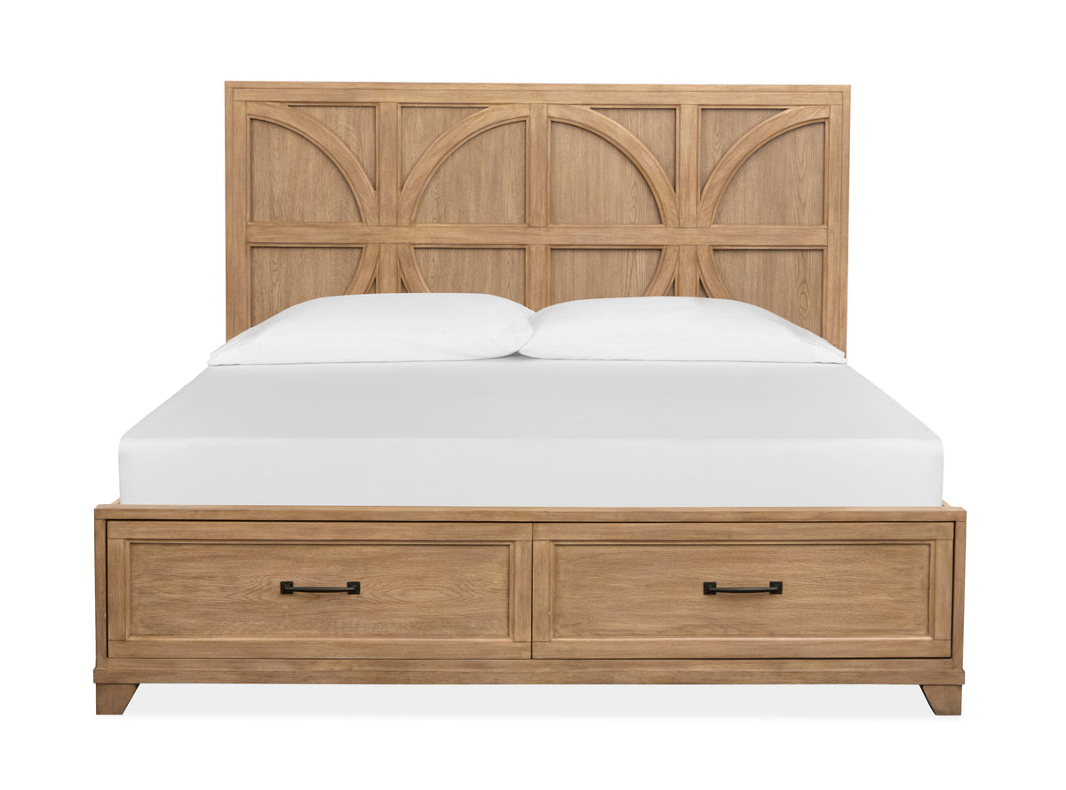 Coventry Honey Wheat California King Panel Storage Bed - B6480-74A