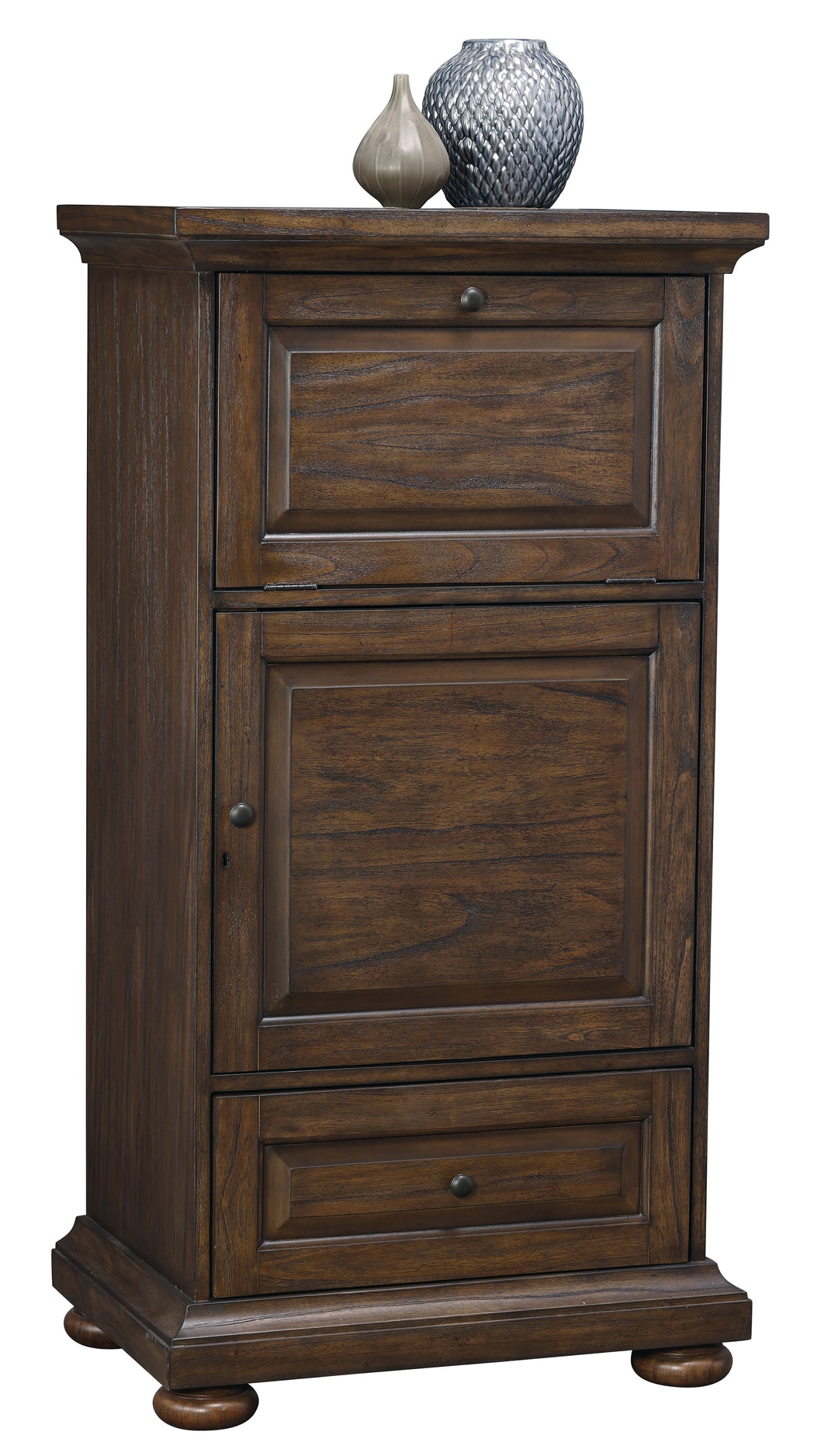 American Home Furniture | Howard Miller - Cognac II Wine and Bar Cabinet