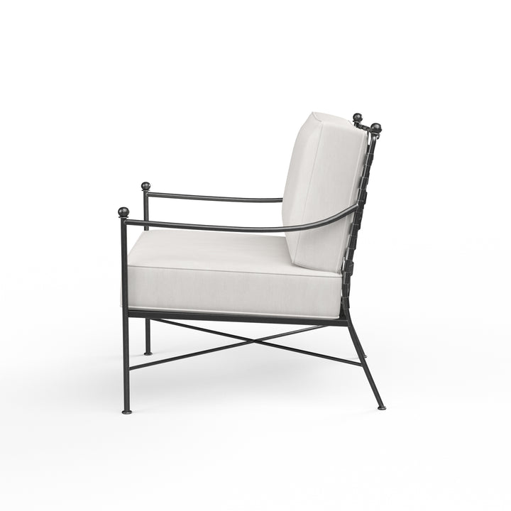 American Home Furniture | Sunset West - Provence Club Chair in Canvas Flax w/ Self Welt