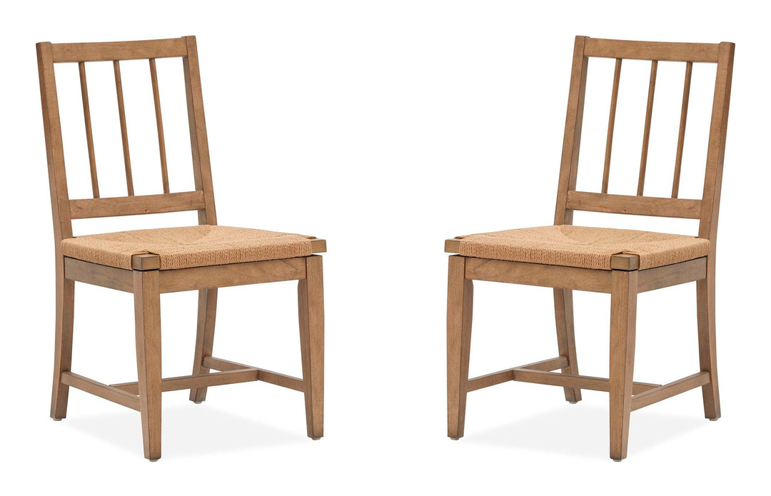 Lindon Belgian Wheat Paper Cord Side Chair - Set of 2 - D5570-64