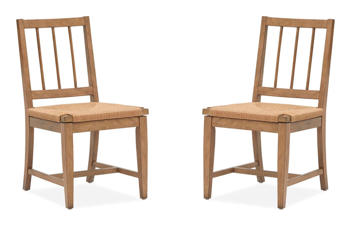 Lindon Belgian Wheat Paper Cord Side Chair - Set of 2 - D5570-64
