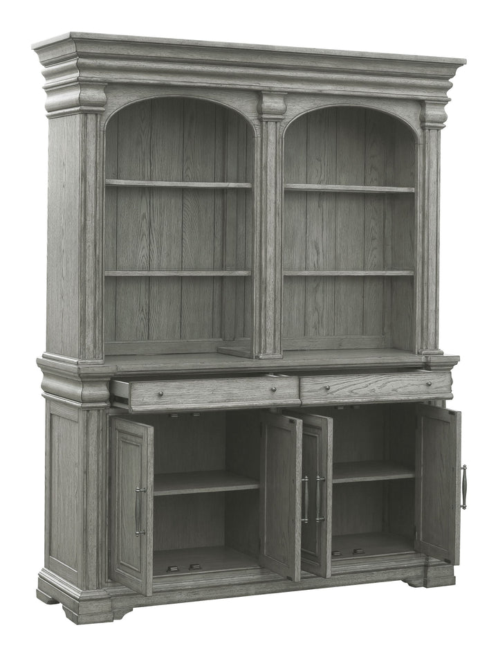 Madison Ridge Bluff Grey Server With Hutch - P091-DR-K5