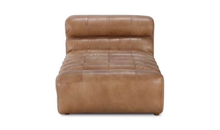 Moe's Home Collection - Ramsay Leather Chaise Tan - QN-1010-40 | American Home Furniture