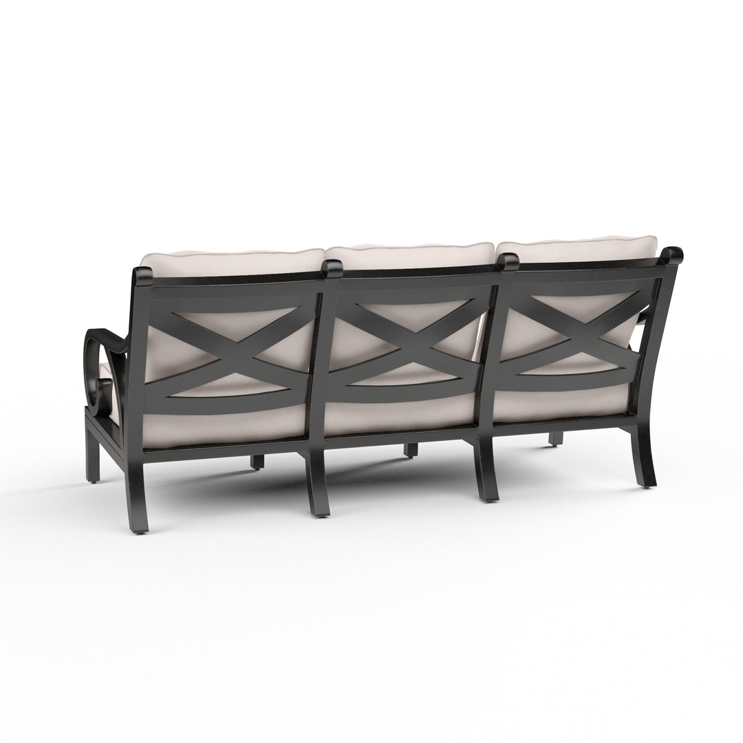 Monterey Sofa in Canvas Natural w/ Self Welt