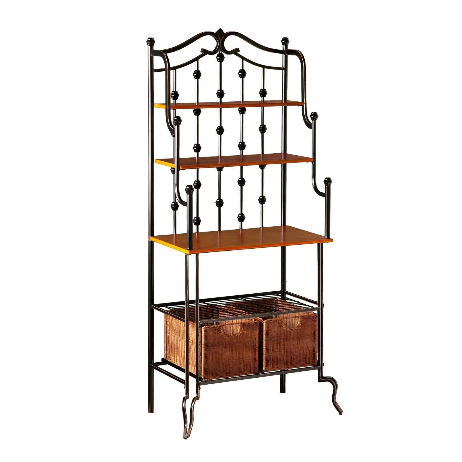 SEI Furniture Saint Pierre Bakers Rack BOOKCASES + SHELVES