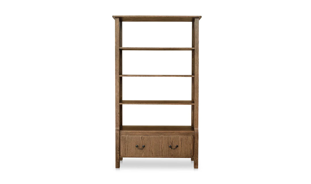 Caroline Bookcase Warm Brown - AmericanHomeFurniture