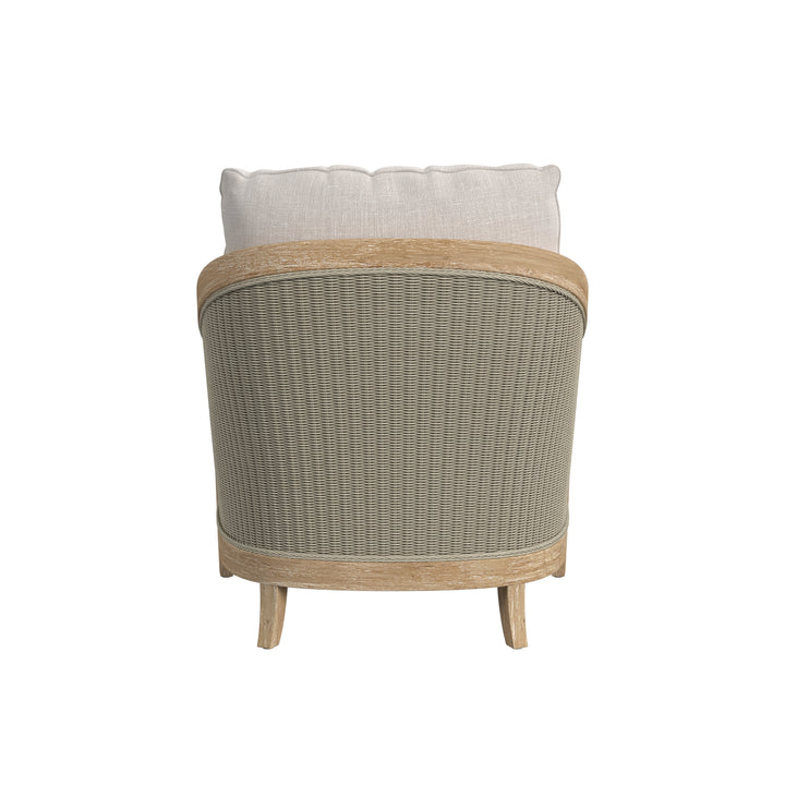 Cambria Club Chair in Canvas Canvas w/ Self Welt