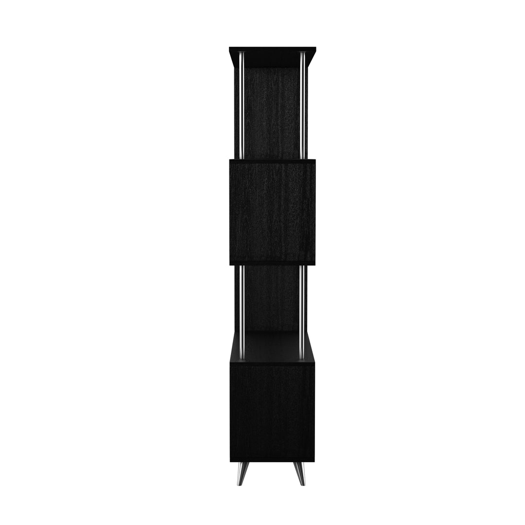 American Home Furniture | SEI Furniture - Beckerman Asymmetrical Etagere - Black