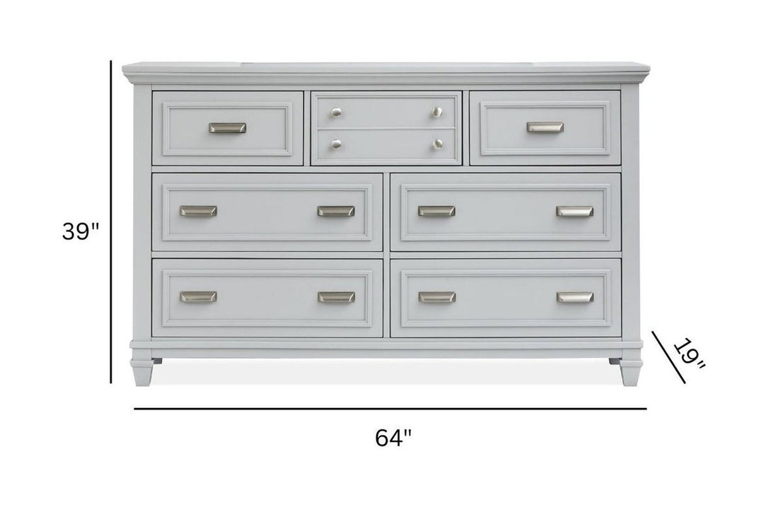 Charleston Harbor Gray Grey Drawer Dresser - B5611-20GY
