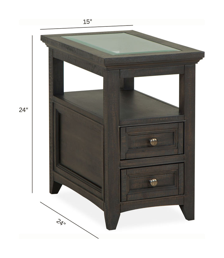 Westley Falls Graphite Chairside End Table - T4399-10