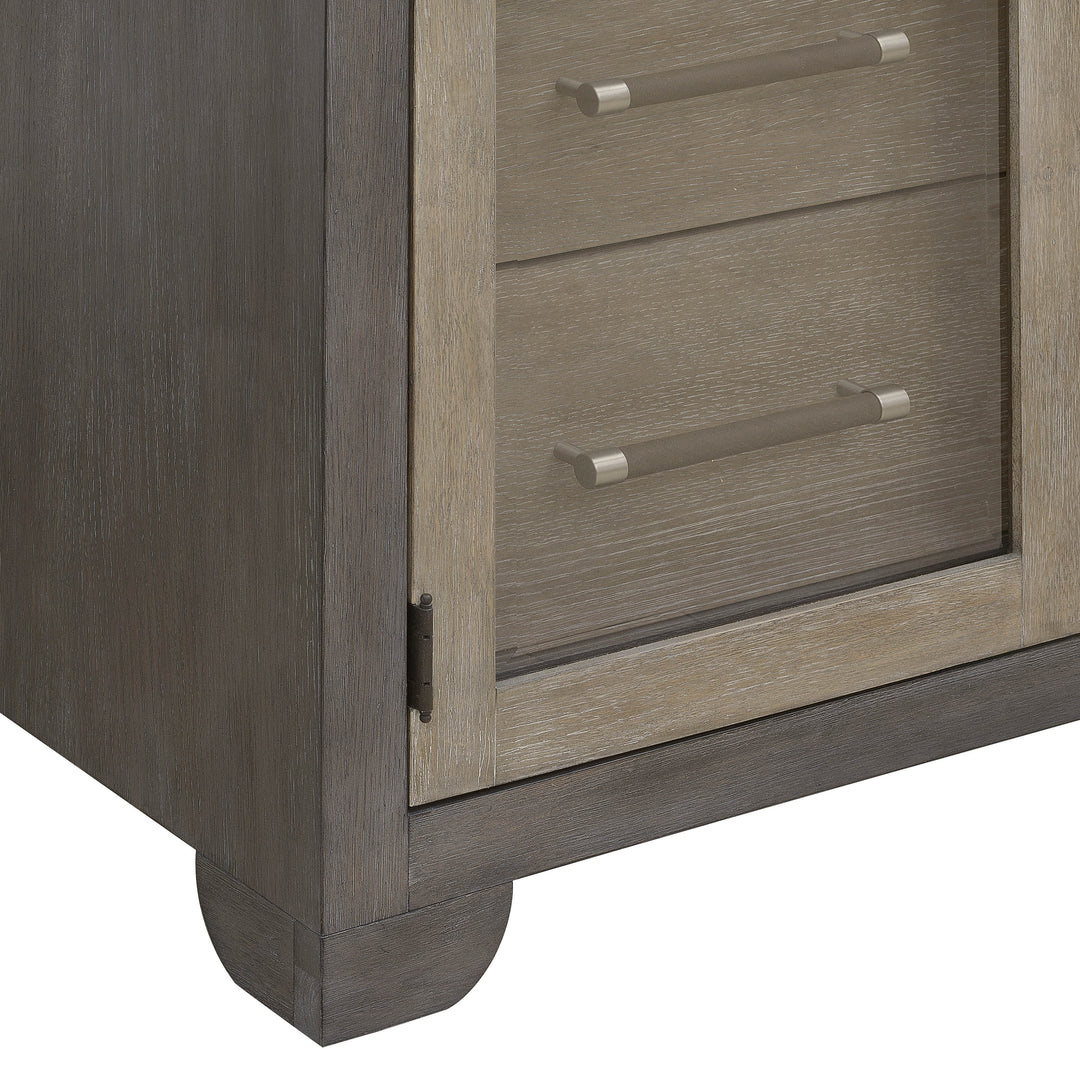 Anderson Park Moose Trail And Frontier Brown China Cabinet - P402300