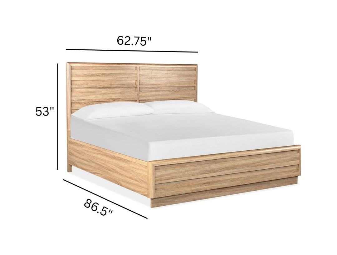 Brentwood Heights Provincial Brown Queen Panel Bed - B6381-54