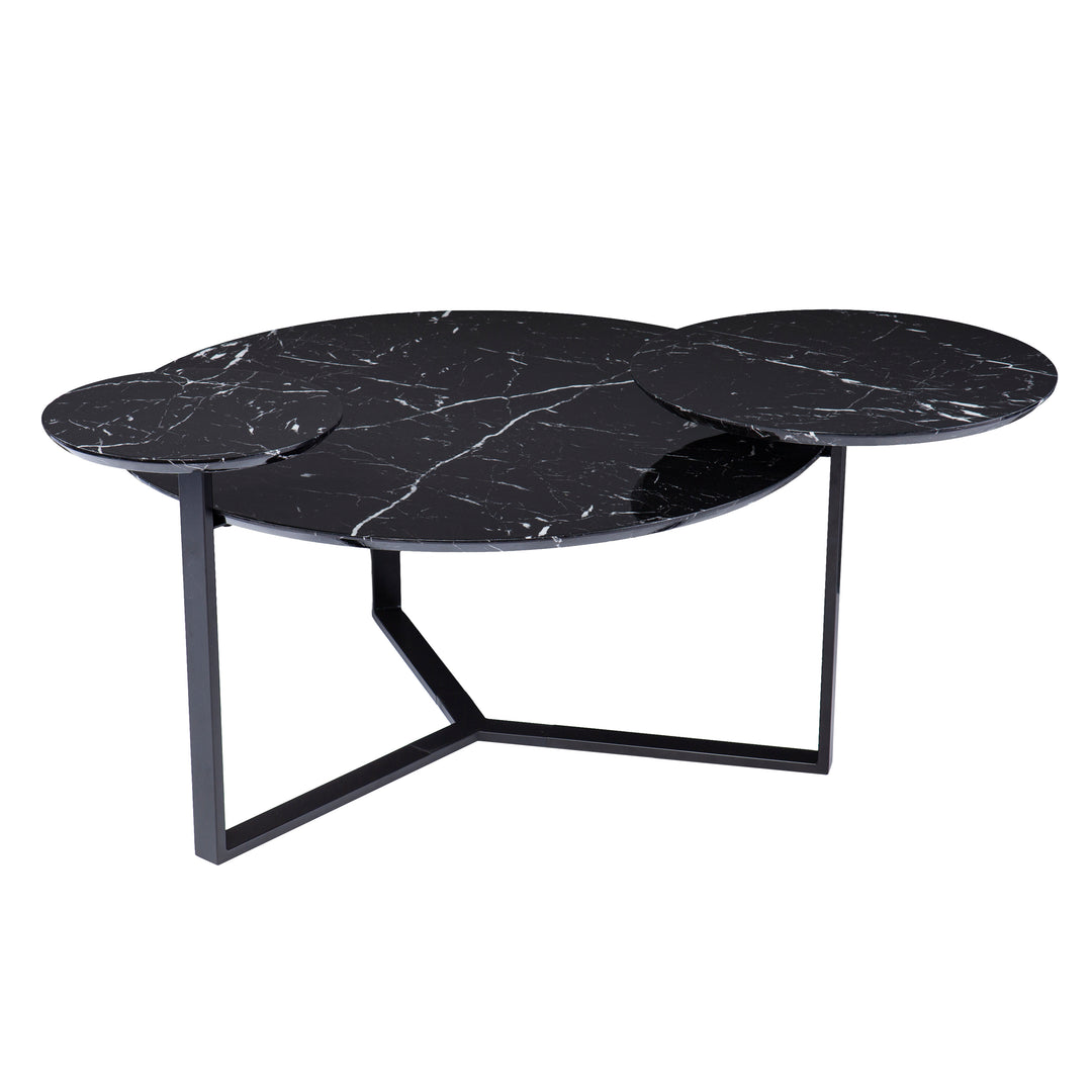 American Home Furniture | SEI Furniture - Saxelby Faux Marble Cocktail Table