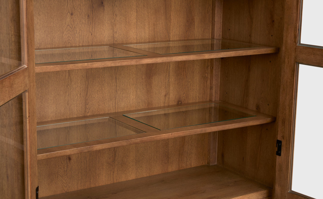 Woodward Dark Clove Display Cabinet - D6521-08