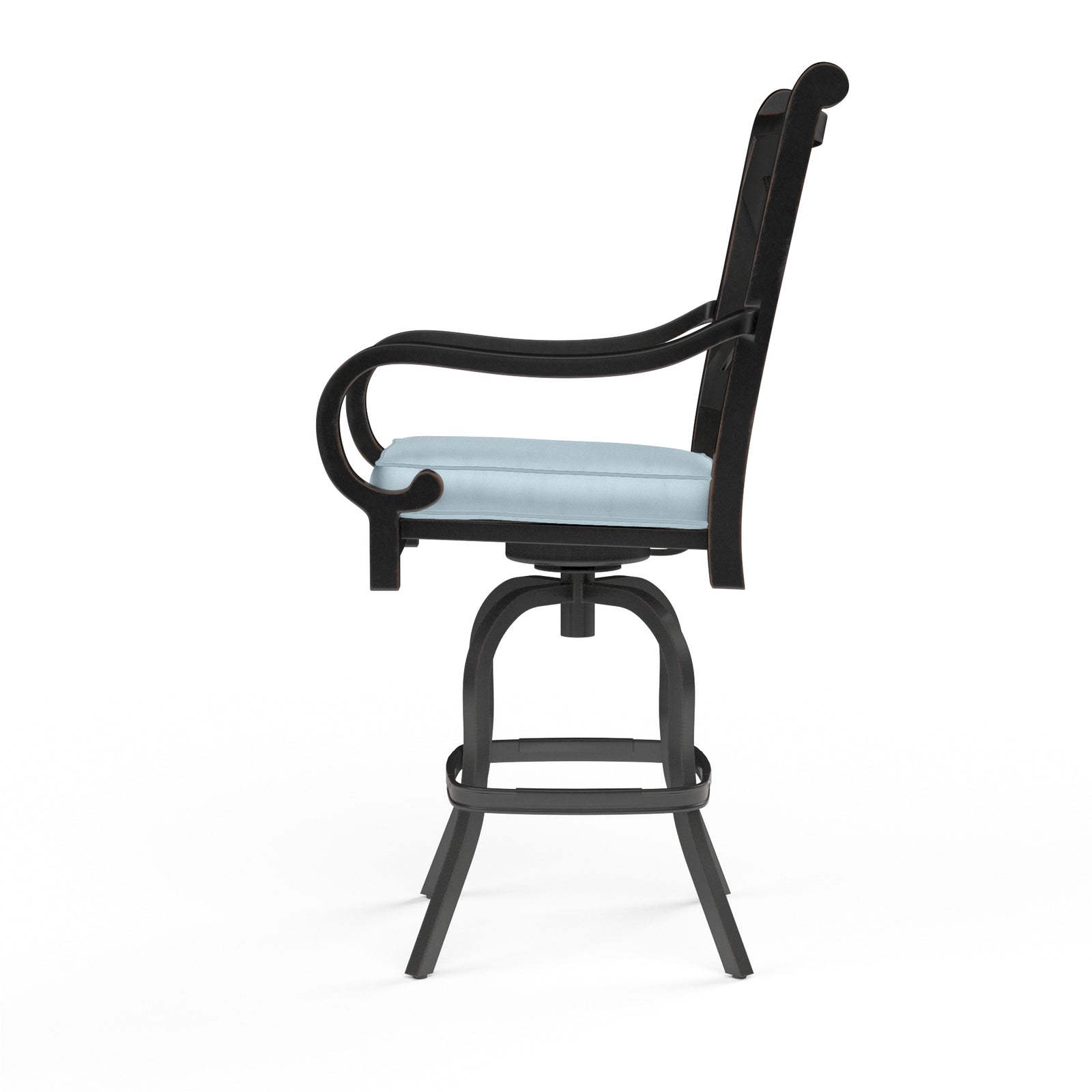 Monterey Counter Stool in Canvas Skyline w/ Self Welt
