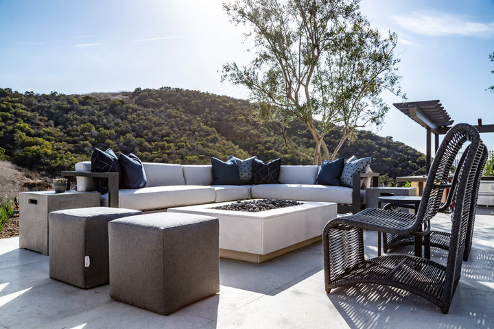 Redondo Sectional in Canvas Skyline, No Welt