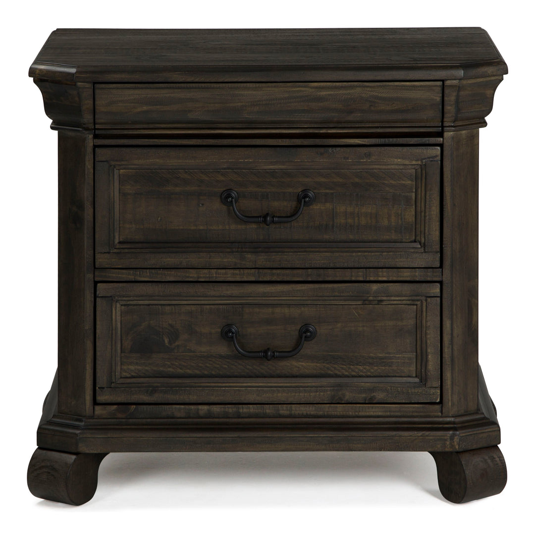 Bellamy Peppercorn Drawer Nightstand - B2491-01