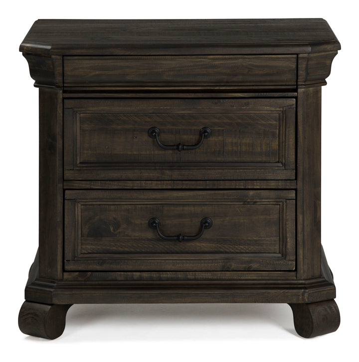 Bellamy Peppercorn Drawer Nightstand - B2491-01