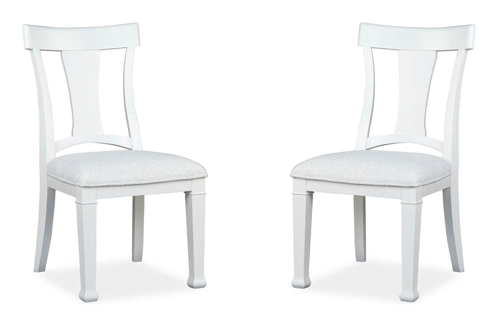 Kingston Whisper White And Cerused Nutmeg Upholstered Side Chair - Set of 2 - D6407-62